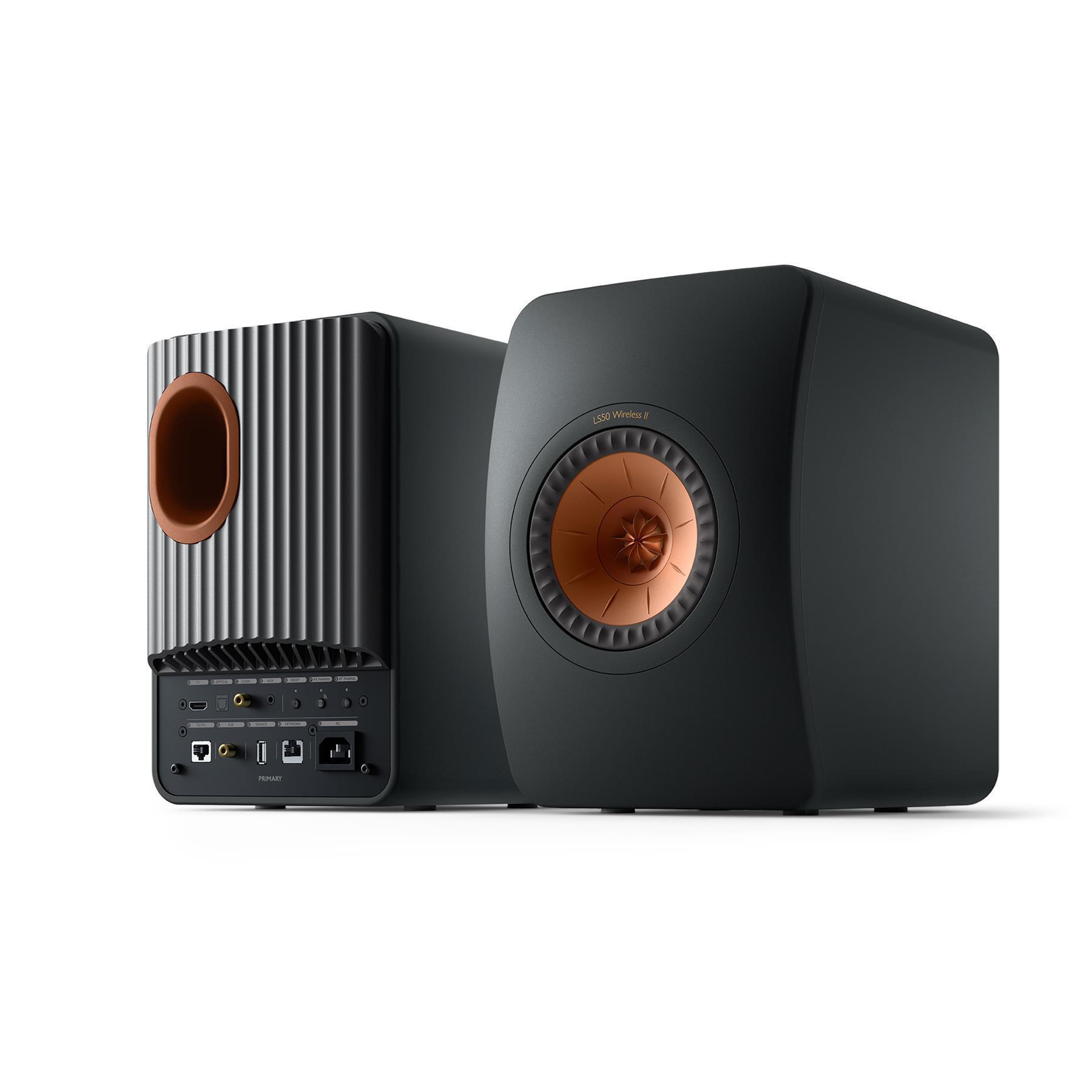 KEF LS50 Wireless II HiFi Powered Speakers - Black 2