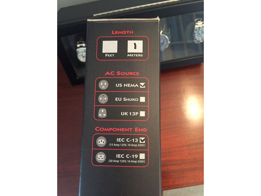 AudioQuest Tornado 1m 15 amp power cord Mint customer trade-in