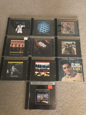 10 MFSL Gold CD Collection, Who, Elvis, Kinks, Police a...