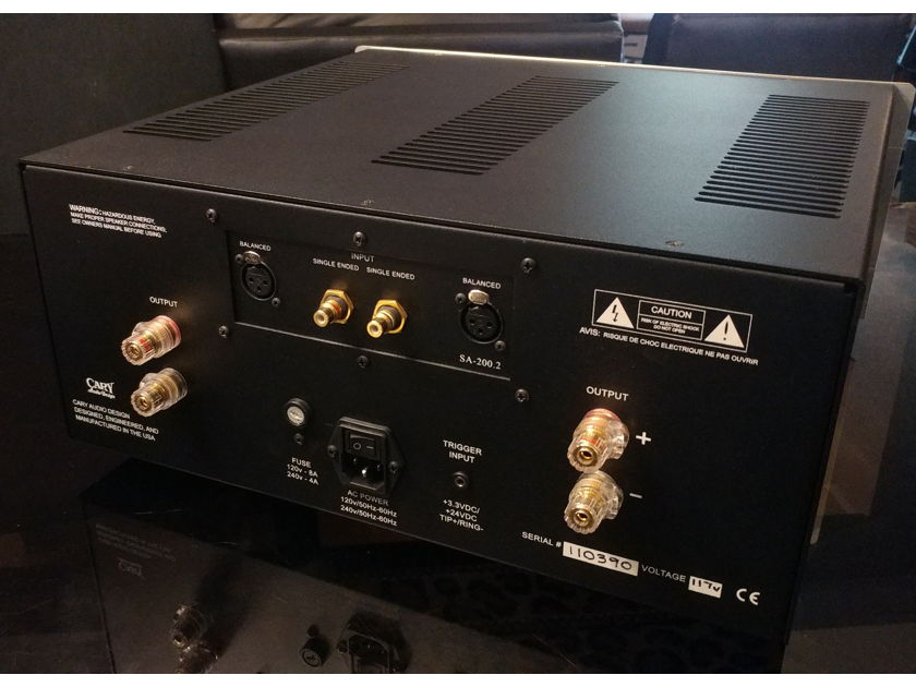 Cary Audio SA-200.2 2x200W Stereo Power Amplifier