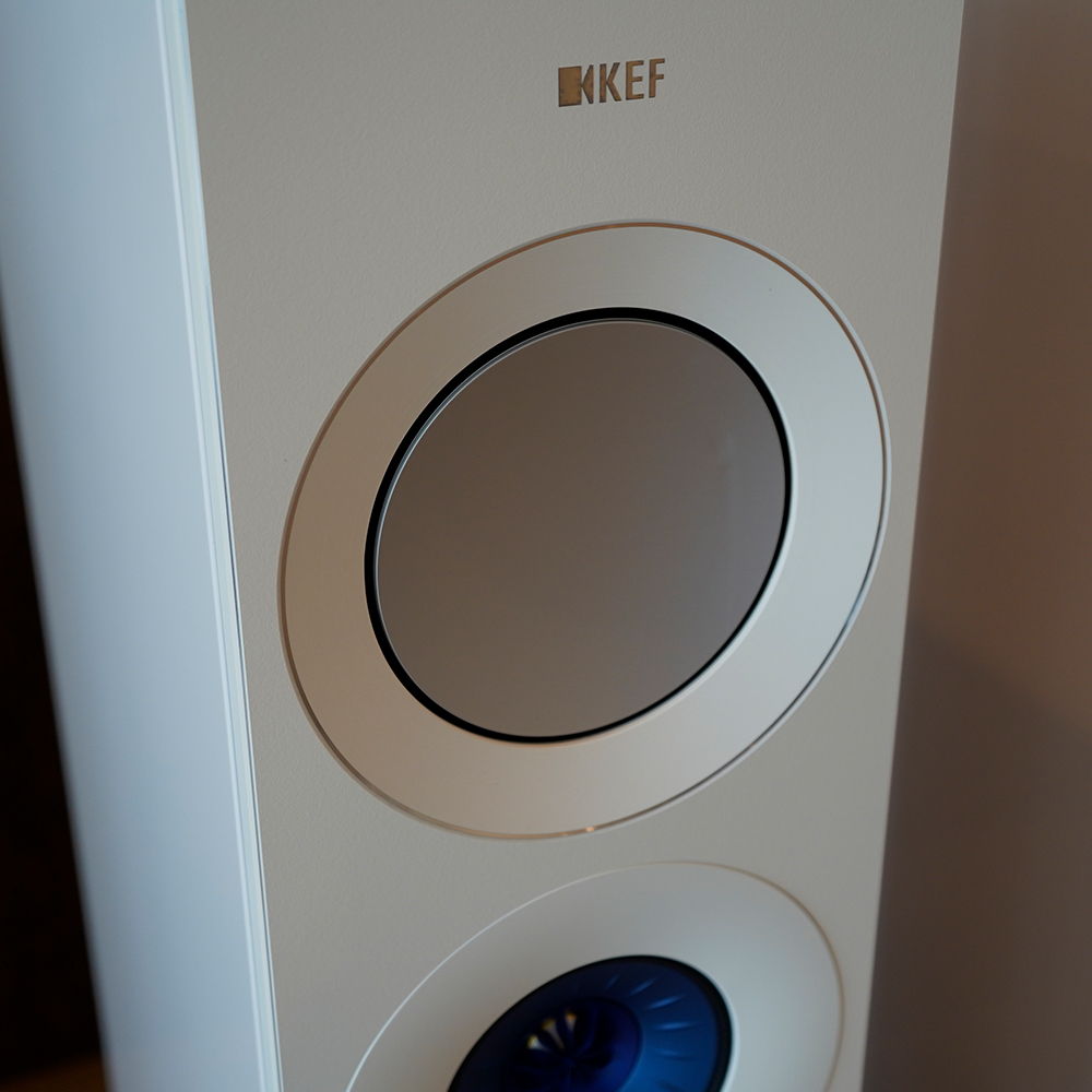 KEF Reference 3 Meta Floorstanding Speaker, White/Blue,... 6