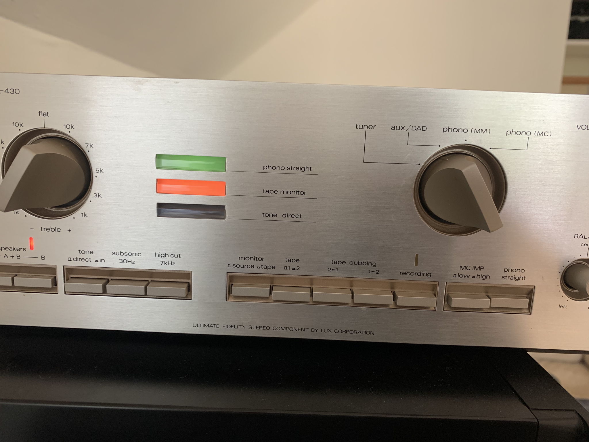 LUXMAN L-430 ステレオインテグレーテッドアンプ 通電音出し確認 Luxman L-430 For Sale | Audiogon