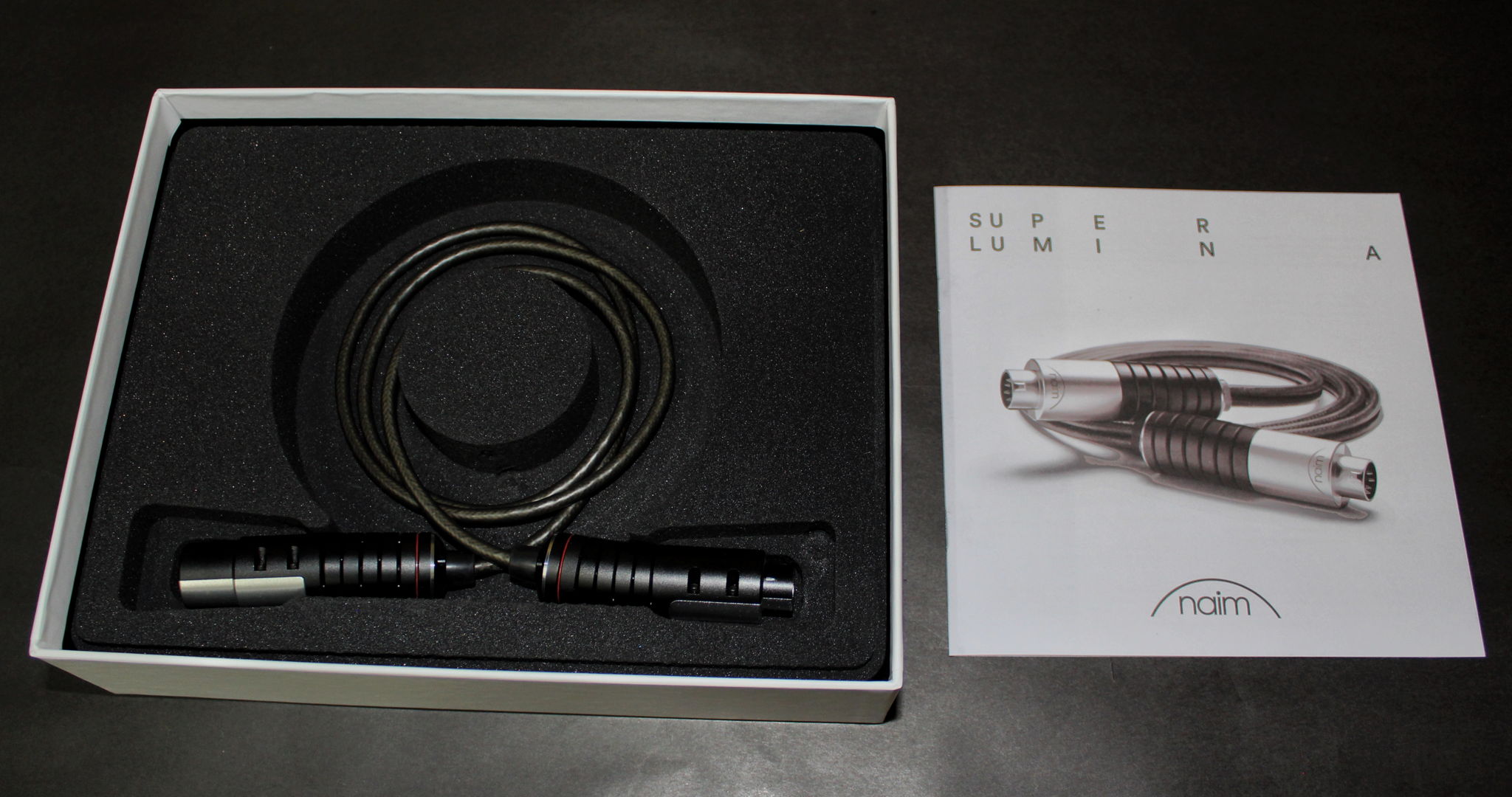 Naim Audio Super Lumina 1M 4 pin DIN to XLR  IC PAIR!