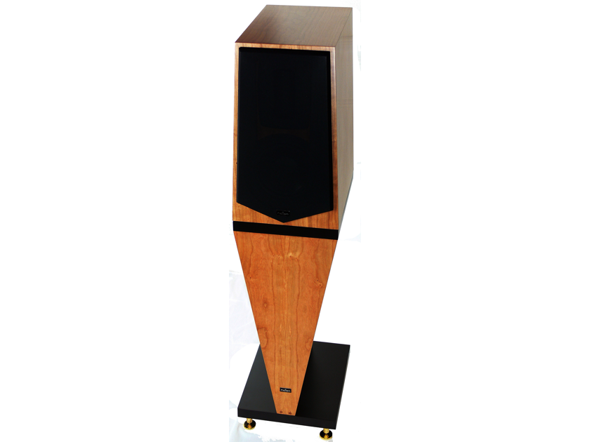 Stand-mount loudspeakers with flat surfaced aluminum ribbon tweeters