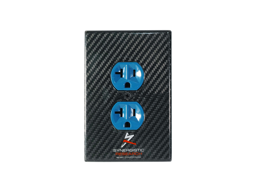Synergistic Research Carbon Fiber Duplex Cover - BRAND NEW - get the most out of your receptacles