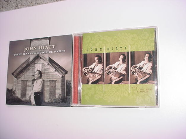 John Hiatt 2 cd's Tiki Bar is open and dirty jeans muds...