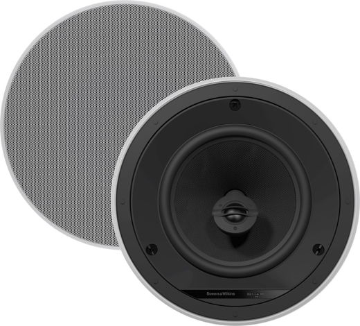 B&W CCM684 In Wall Speakers; Pair; White (New) (26270)