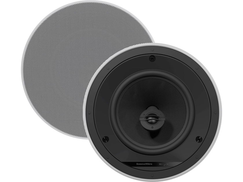 B&W CCM684 In Wall Speakers; Pair; White (New) (26270)