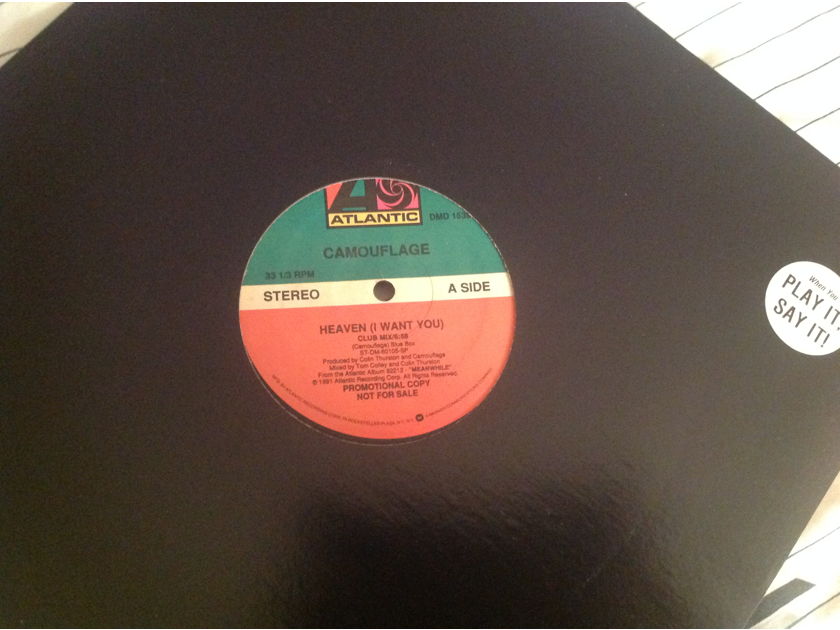 Camouflage  Heaven I Want You(Club Mix) Atlantic Records Promo 12 Inch