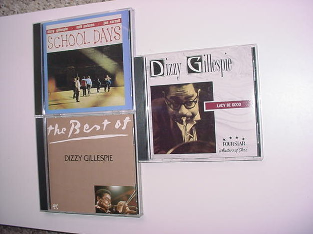 JAZZ Dizzy Gillespie cd lot of 3 cd's School days Lady ...