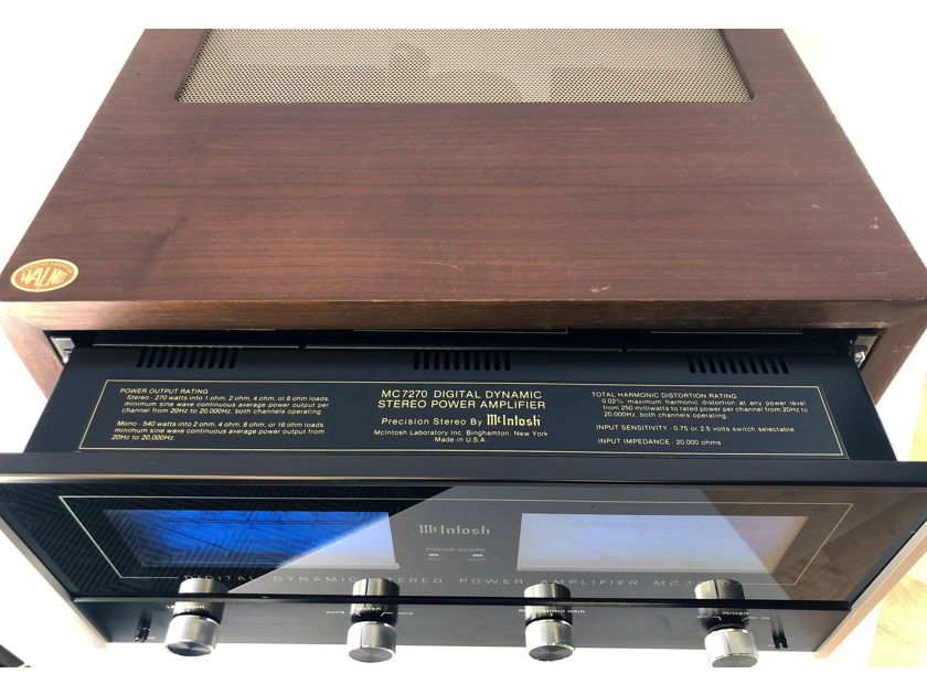 McIntosh MC7270 Vintage Solid State Amplifier - One of our Favorites!