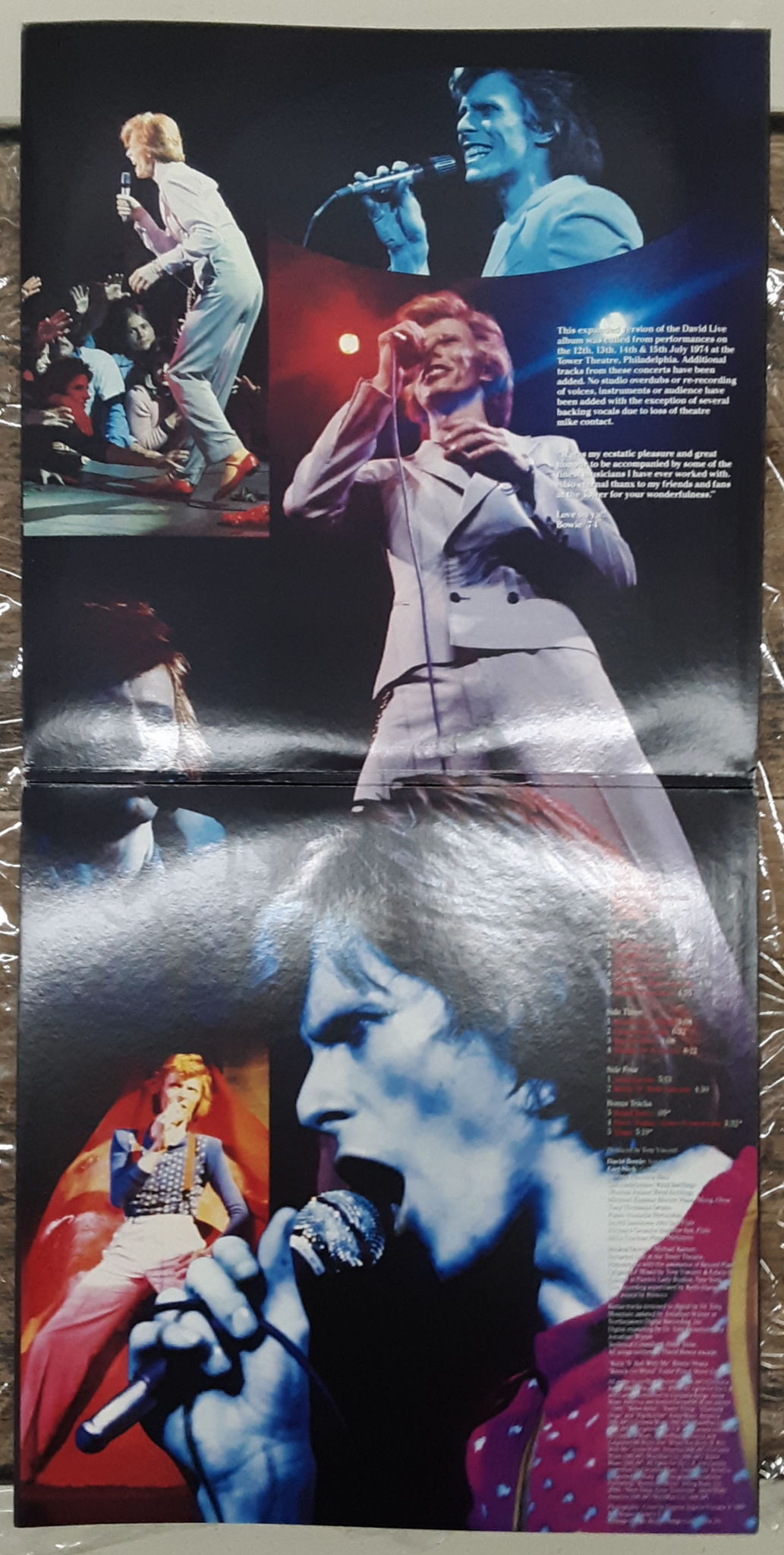 David Bowie - David Live 1990 NM Limited Edition CLEAR ... 3