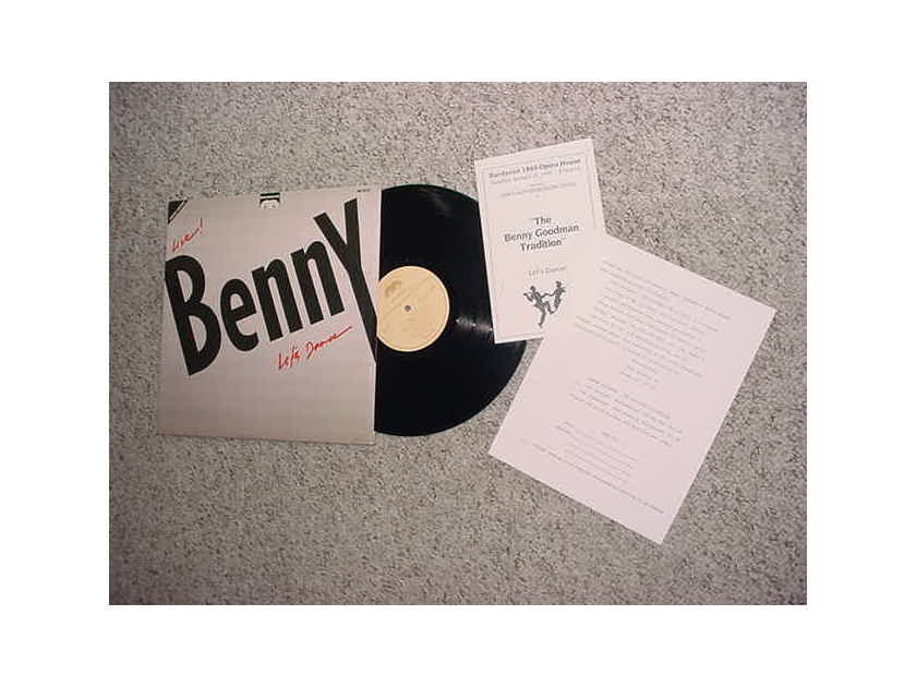 Benny Goodman lets dance live - lp record in shrink with inserts digitally mastered MUSICMASTERS MM 20112Z  1986