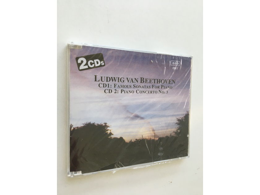 2 cd set sealed new Ludwig van Beethoven  Famous sonatas for piano concerto no3