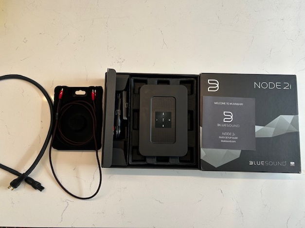 Bluesound Node 2i with Audioquest Cables