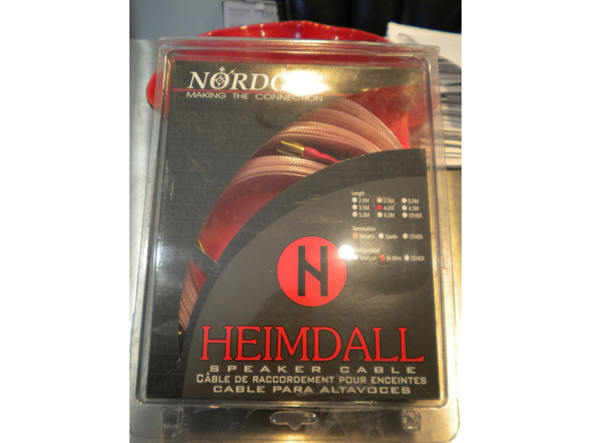 Nordost Heimdall Speaker Cables, 4M, Bi-Wire, All Banana Plugs(REDUCED!!!)