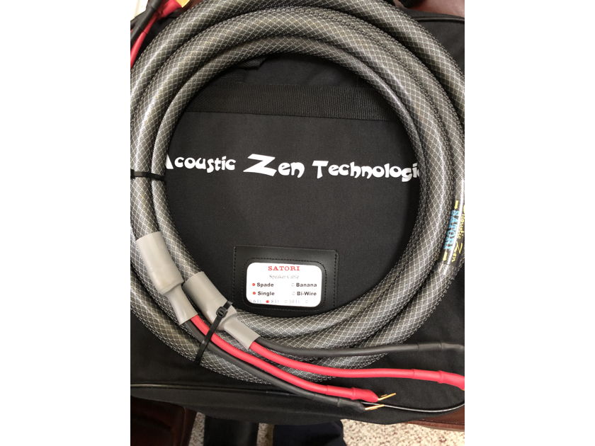 Acoustic Zen Satori speaker cable 8 foot-NEW