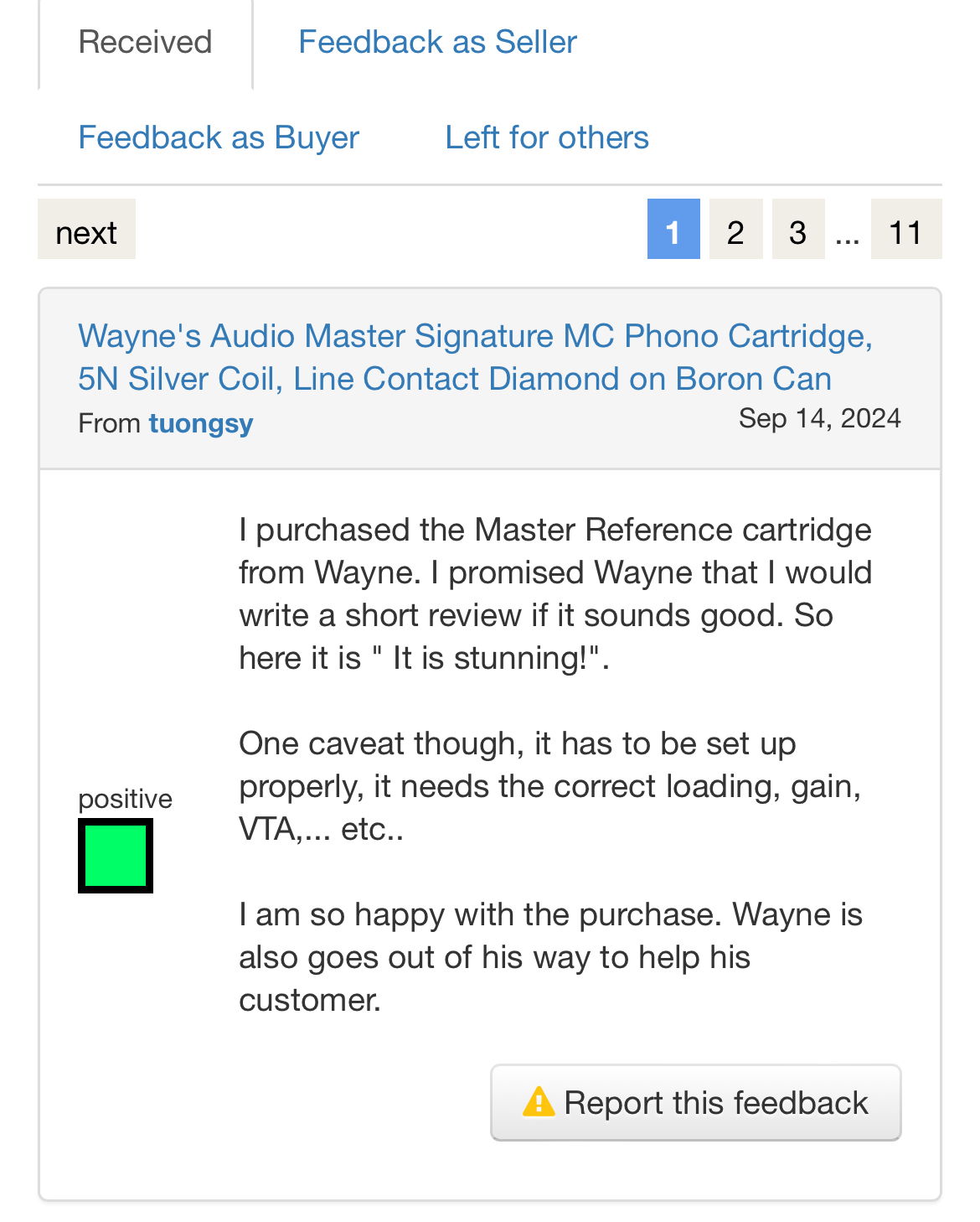 Wayne's Audio Master Signature MC Phono Cartridge, 5N S... 16