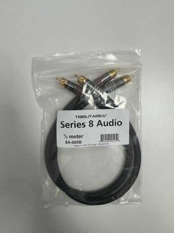 Tributaries Series 8 Stereo Interconnect RCA 1/2m