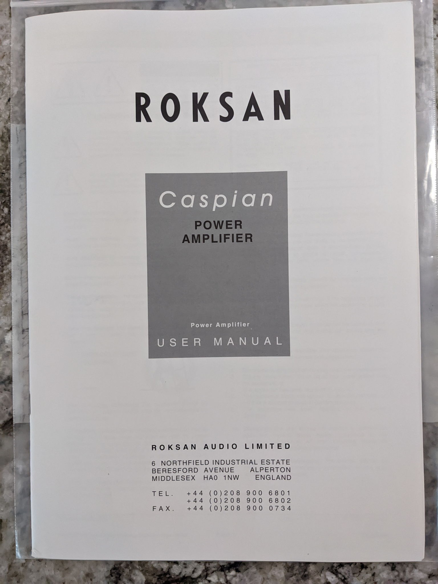 Roksan Caspian power amp 9