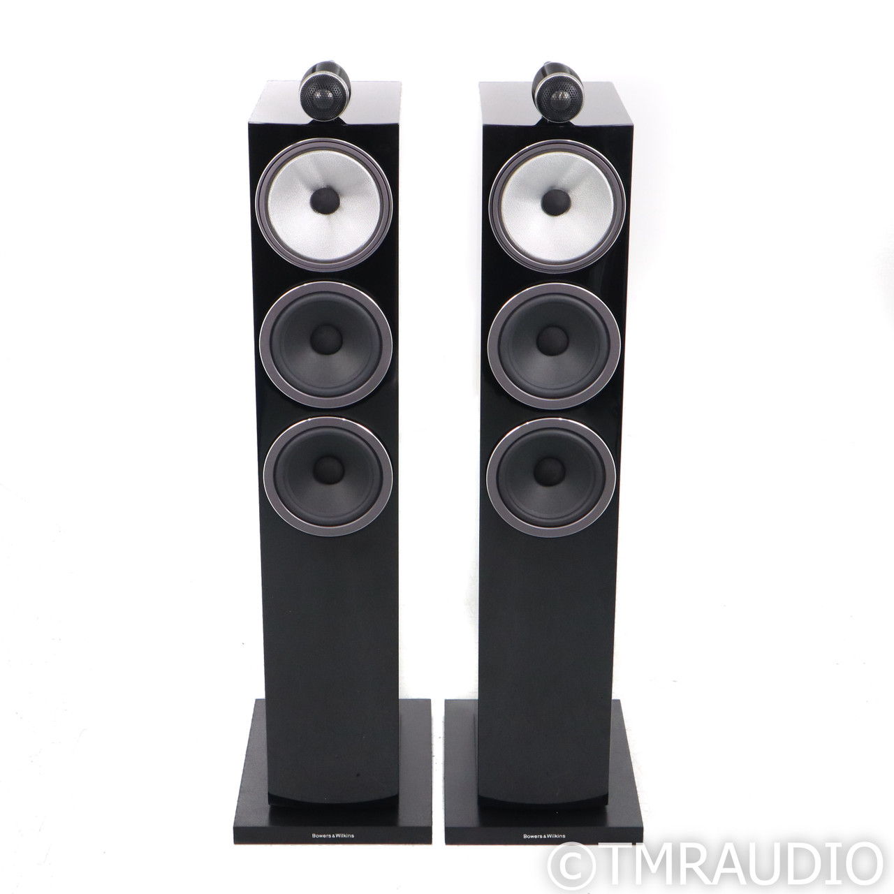 B&W 703 S3 Floorstanding Speakers; Gloss Black Pair (67... 3