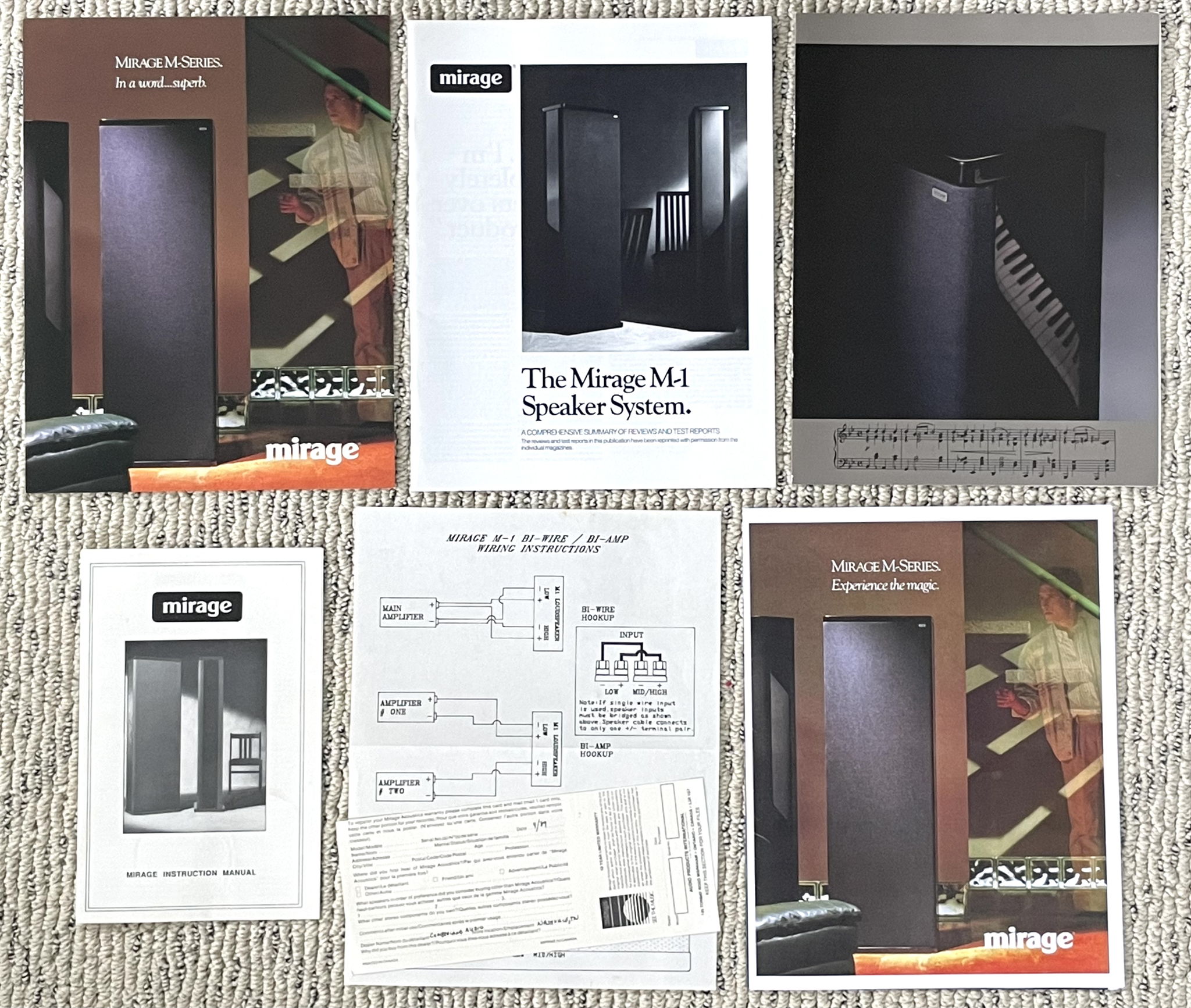 Owners manual, many brochures, warranty card