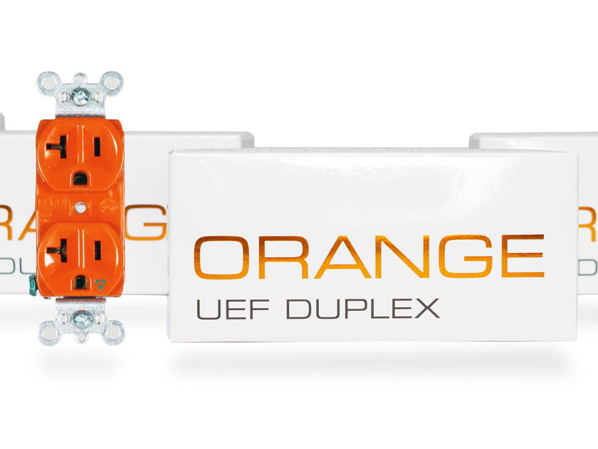 Synergistic Research ORANGE UEF Duplex - top-of-the-line Duplex receptacle