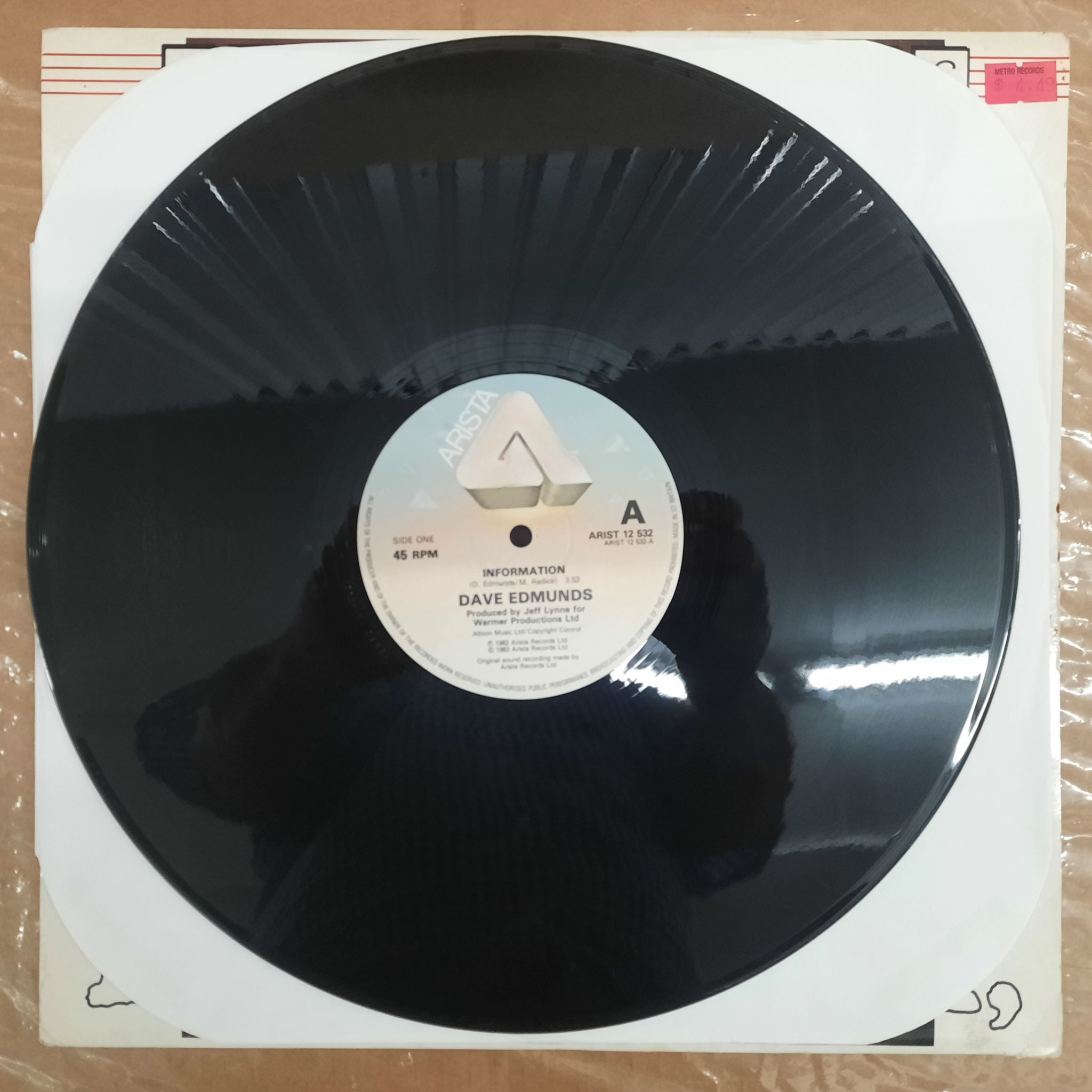 Dave Edmunds - Information NM  1983  UK !2" Single VINY... 4