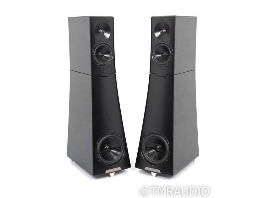 YG Acoustics Hailey 1.2 Floorstanding Speakers; Black Aluminum Pair (49408)