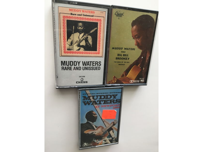 Blues Muddy Waters  Lot of 3 audio cassette tapes 1 is new