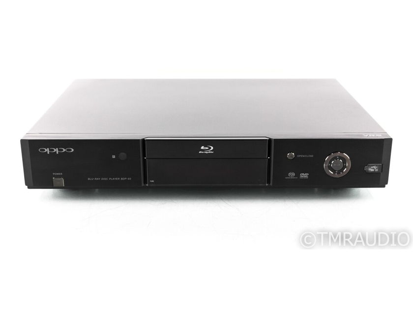 Oppo BDP-83 Universal Blu-Ray Player; BDP83; Remote; Modded by ModWright (23627)