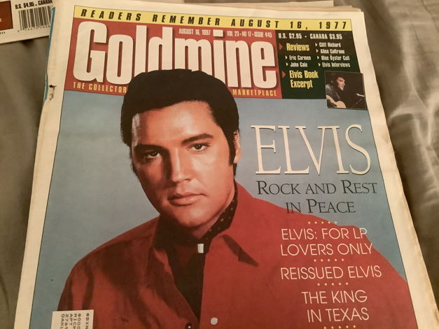Elvis Presley Rare Goldmine Magazine August 16,1997