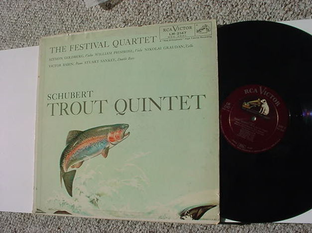 The festival quartet lp record - Schubert Trout Quintet...