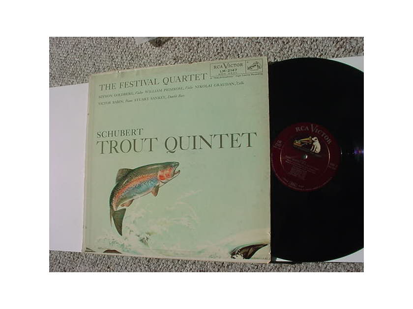 The festival quartet lp record - Schubert Trout Quintet RCA Victor shaded dog LM-2147