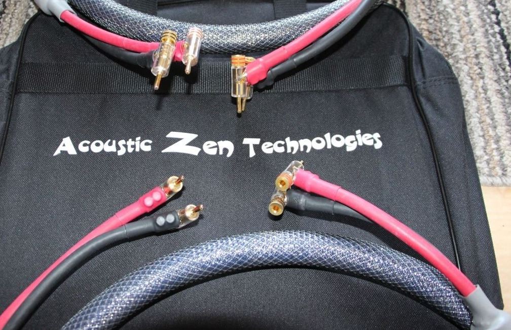 Acoustic Zen Absolute Speaker cables 8 feet 3