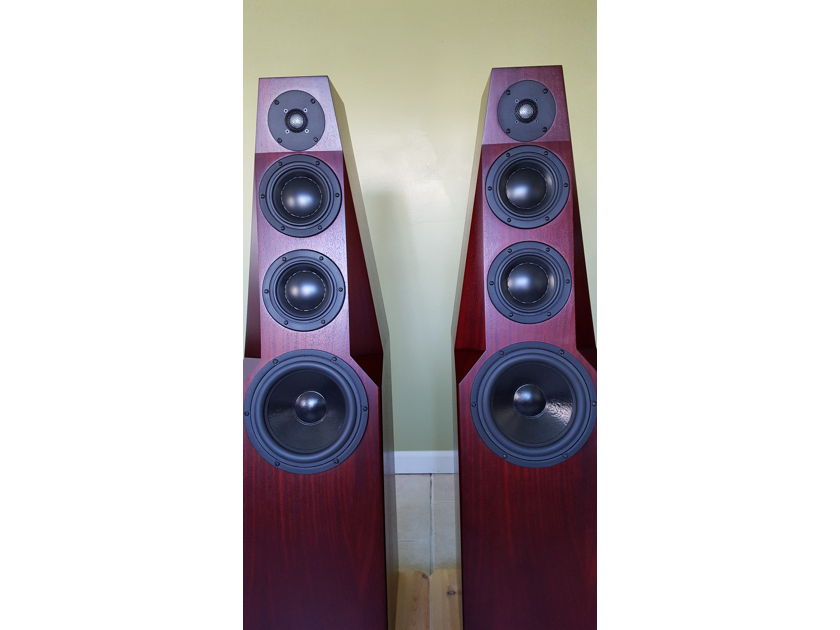 Totem Acoustic Wind Mahogany Full Range Speakers Mint Condition