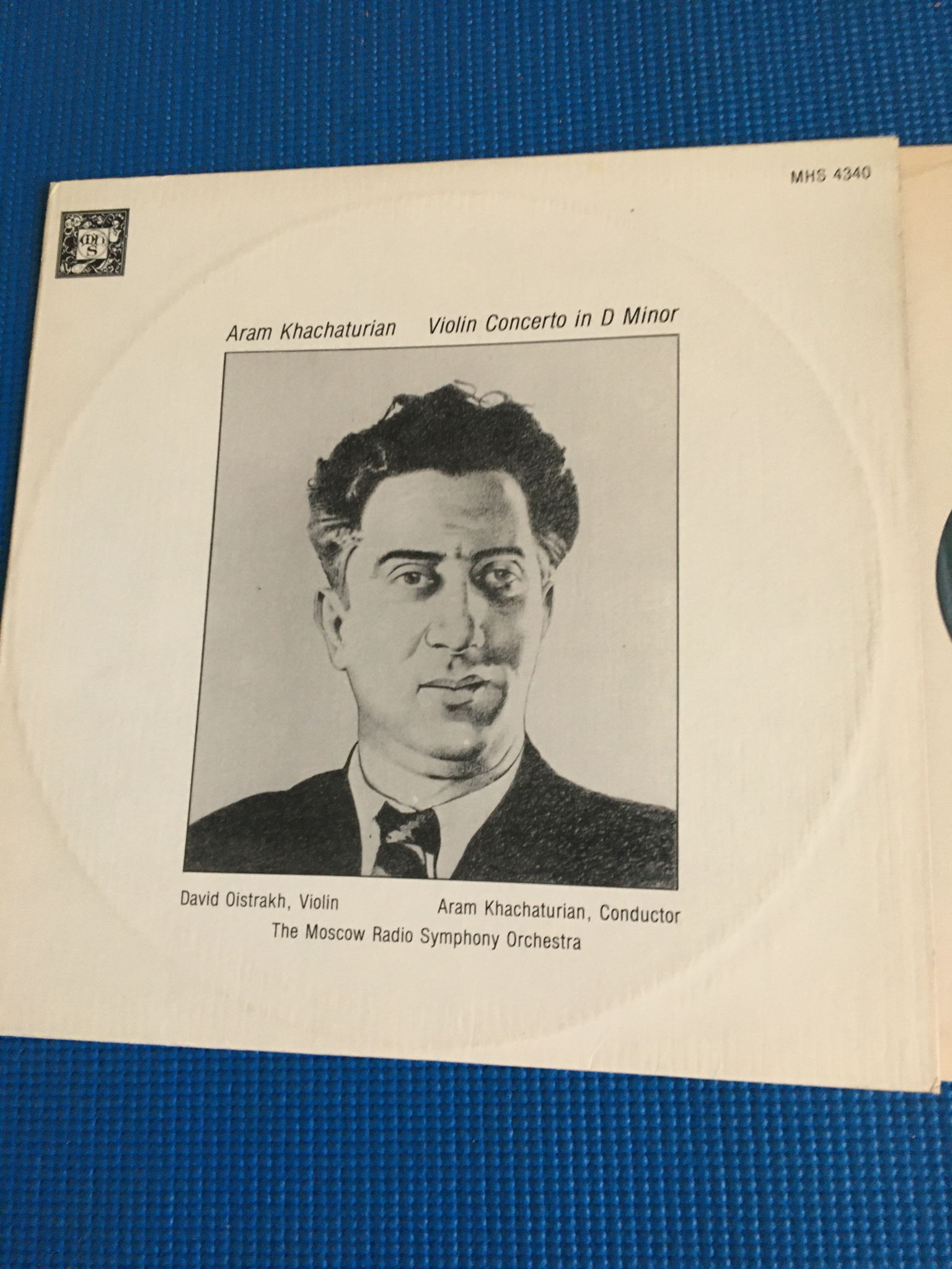 MHS 4340 Aram Khachaturian David Oistrakh violin  Mosco... 2