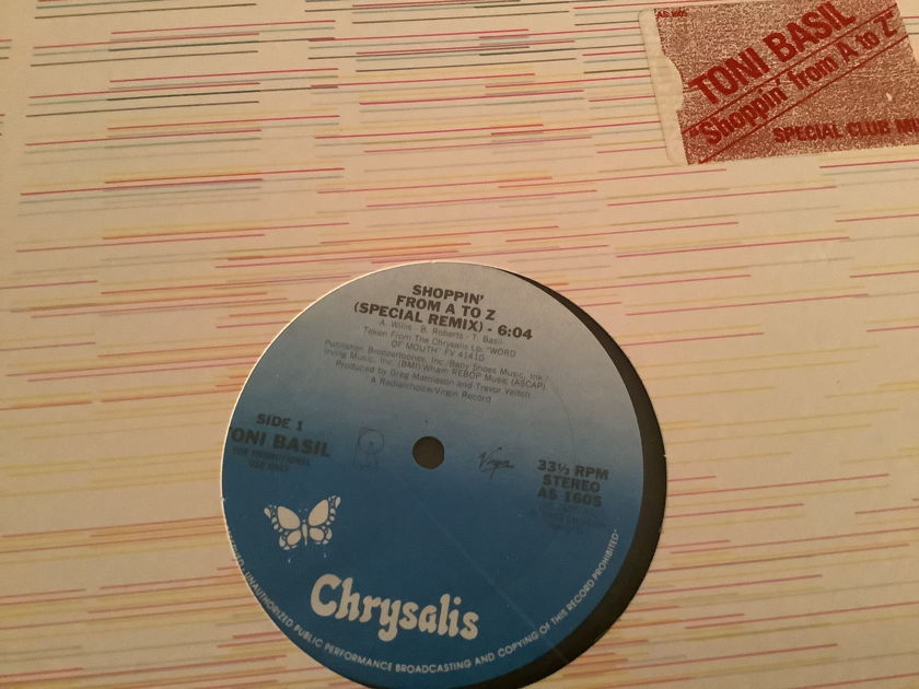 Toni Basil Chrysalis Records Special Club Mix Shoppin’ From A To Z