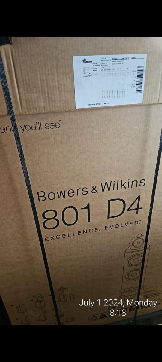 B&W (Bowers & Wilkins) 801D4 black pair 3