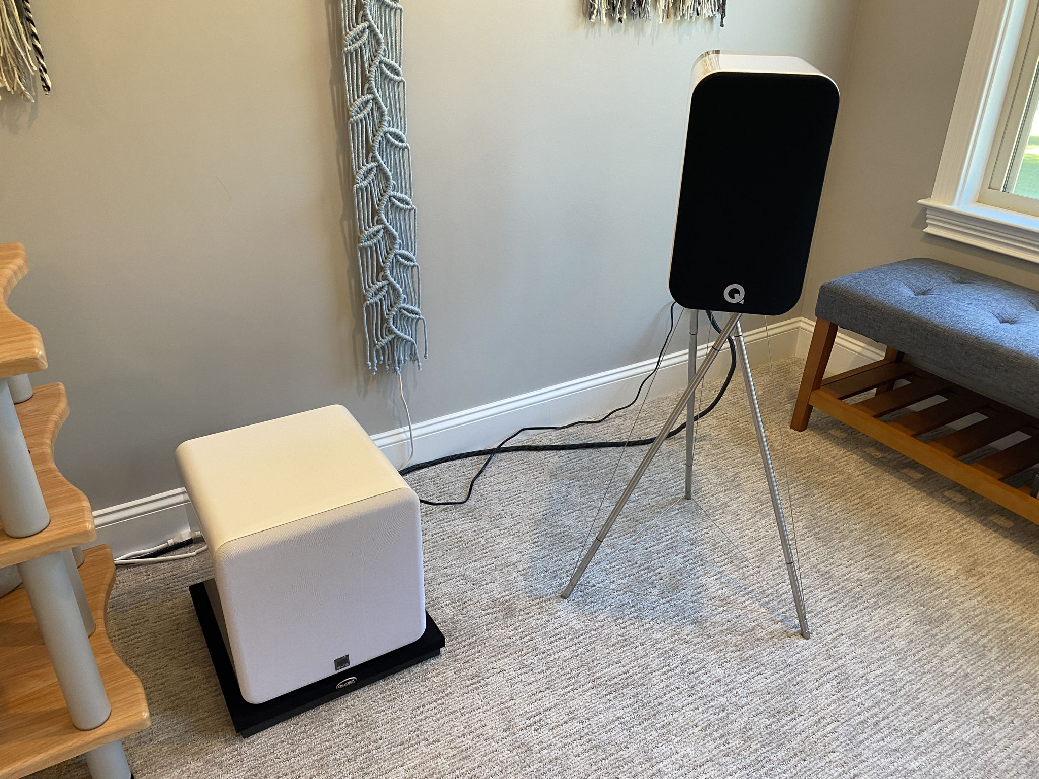 Q Acoustics Concept 300 Speakers with Stands & SVS SB10... 10