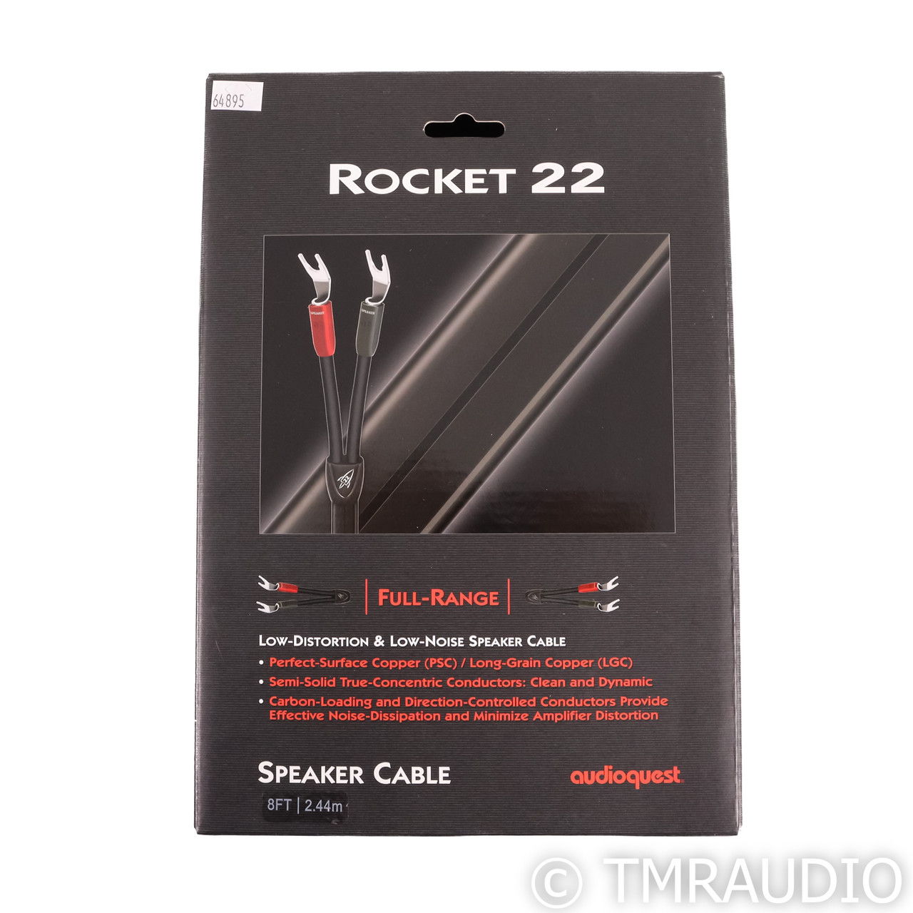 AudioQuest Rocket 22 Speaker Cables; 8ft Pair (64895) 2