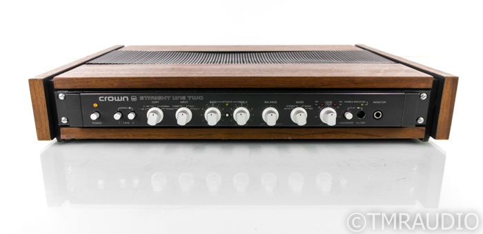 Crown Straight Line Two Stereo Preamplifier; Walnut Cab...