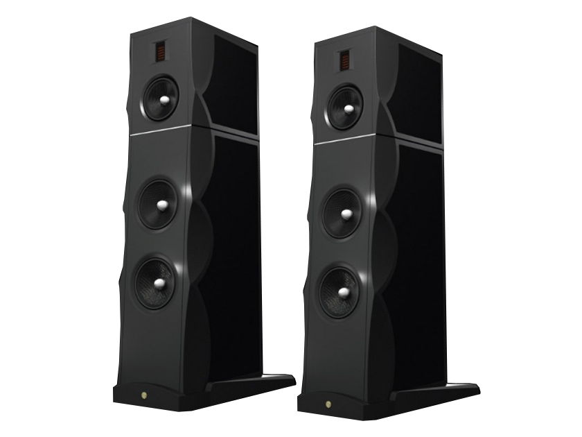GOLD NOTE XT-7 Loudspeakers (Black Gloss) - Mint DEMO; Full Warranty; 63% Off: Free Shipping