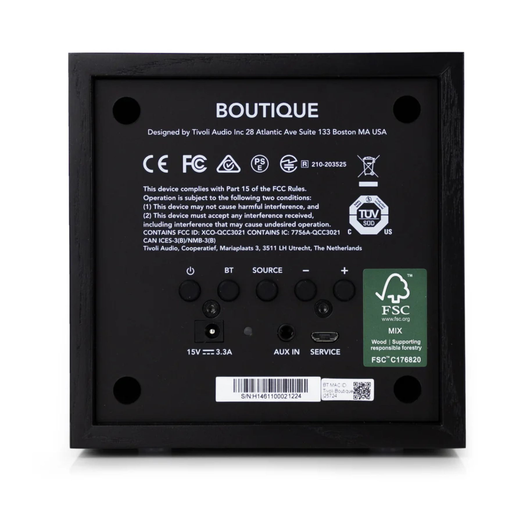 Tivoli Audio Boutique Wireless Speaker with USB Chargin... 2