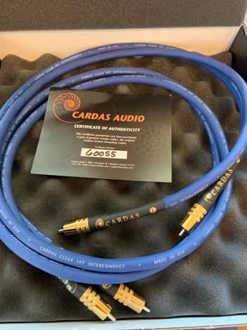 Cardas Audio Clear Sky 1.5 Meter RCA Interconnects - Pair