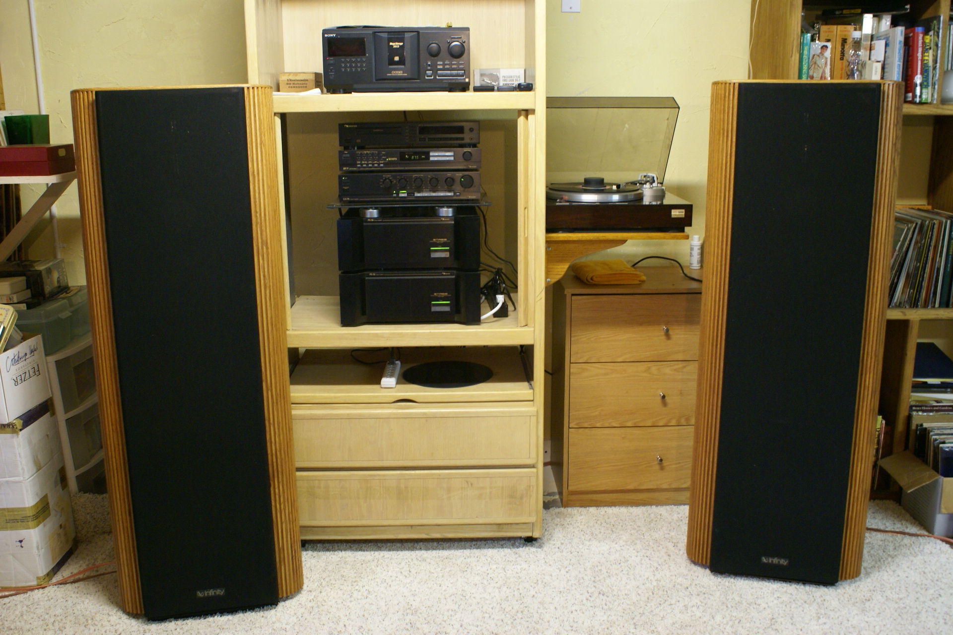 Nakamichi PA-7'S ,CA-& Pre-amp with Infinity Kappa 9'S, Luxman PD 441