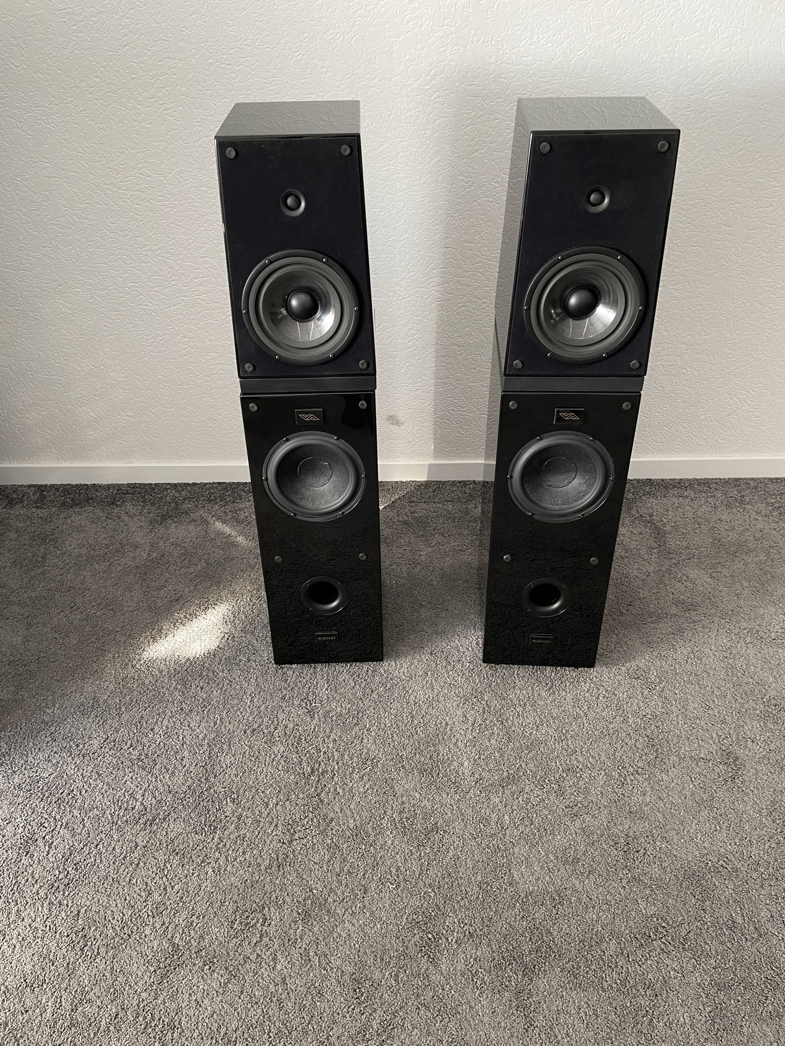 Verity Audio Rienzi speakers in black 12