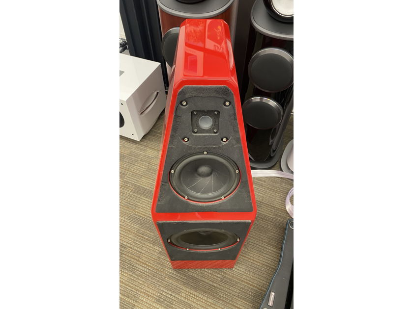 Wilson Audio Sophia Ferrari Red Speakers