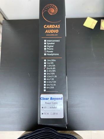 Cardas Clear Beyond Power Cord 2 x 2m Brand New!!