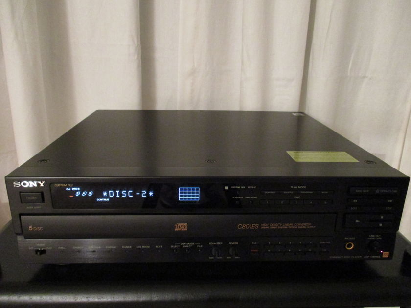Sony CDP-C801ES 5 disc CD changer; among the last of the venerated "ES" series
